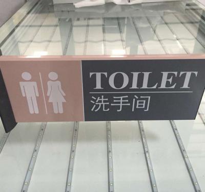 附墻式側(cè)挑式洗手間牌